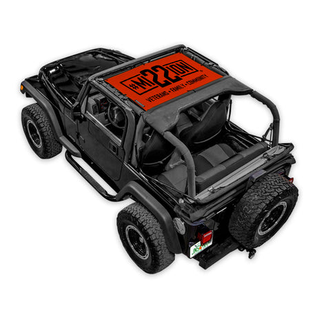 Mission 22 x SPIDERWEBSHADE Jeep Wrangler TJ Shade Top (1997-2006)