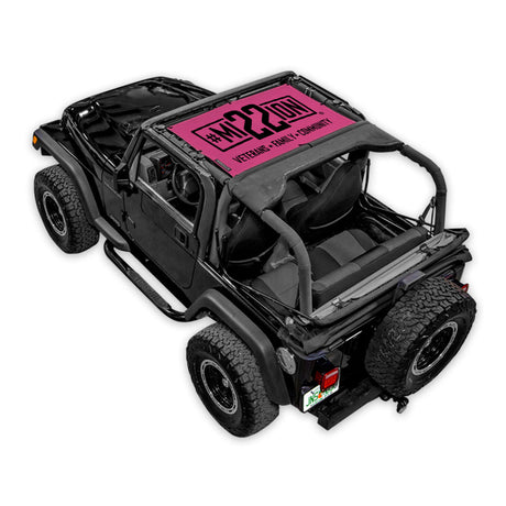 Mission 22 x SPIDERWEBSHADE Jeep Wrangler TJ Shade Top (1997-2006)