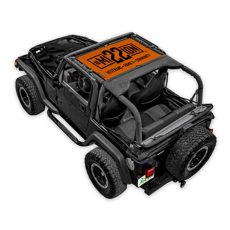 Mission 22 x SPIDERWEBSHADE Jeep Wrangler TJ Shade Top (1997-2006)