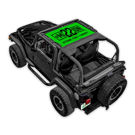 Mission 22 x SPIDERWEBSHADE Jeep Wrangler TJ Shade Top (1997-2006)