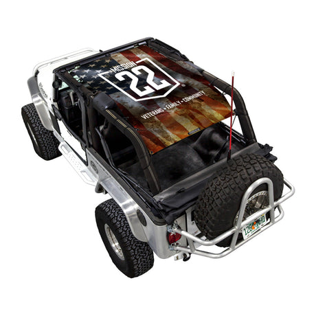 Mission 22 x SPIDERWEBSHADE Jeep Wrangler LJ Shade Top (2004-2006)