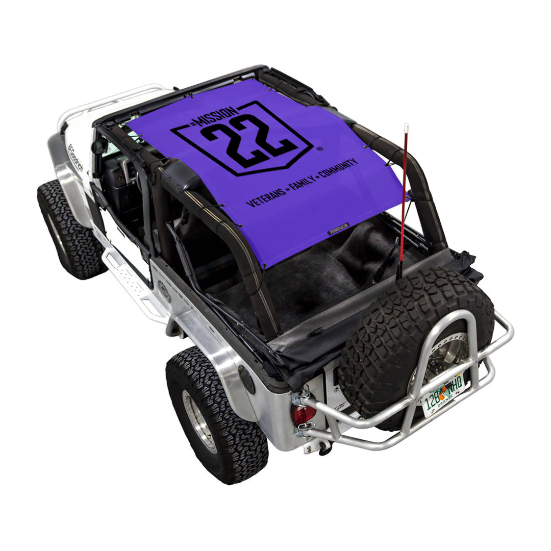 Mission 22 x SPIDERWEBSHADE Jeep Wrangler LJ Shade Top (2004-2006)