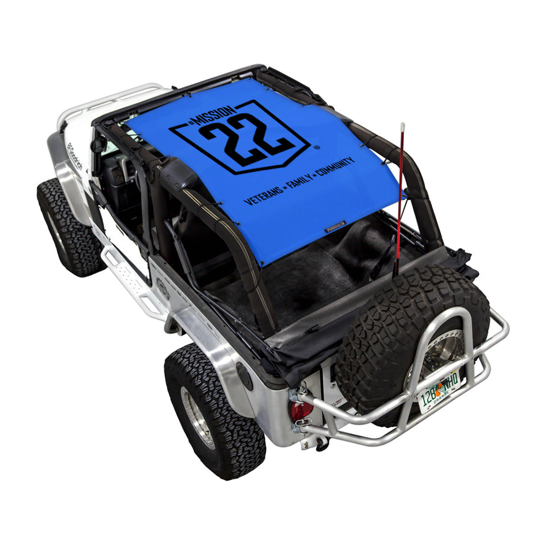 Mission 22 x SPIDERWEBSHADE Jeep Wrangler LJ Shade Top (2004-2006)
