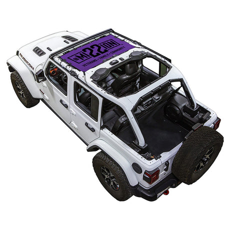 Mission 22 x SPIDERWEBSHADE Jeep Wrangler JLU 4-Door Shade Top (2018-2026)