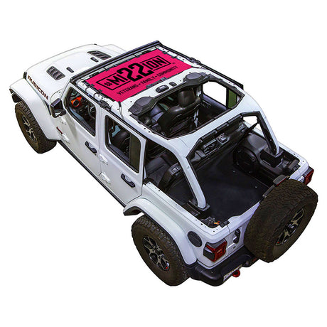Mission 22 x SPIDERWEBSHADE Jeep Wrangler JLU 4-Door Shade Top (2018-2026)