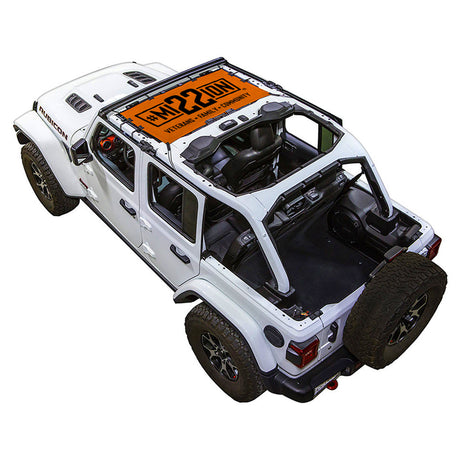 Mission 22 x SPIDERWEBSHADE Jeep Wrangler JLU 4-Door Shade Top (2018-2026)