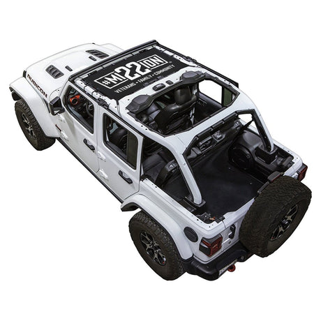 Mission 22 x SPIDERWEBSHADE Jeep Wrangler JLU 4-Door Shade Top (2018-2026)