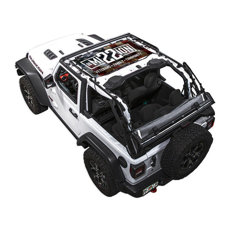 Mission 22 x SPIDERWEBSHADE Jeep Wrangler JL 2-Door Shade Top (2018-2026)