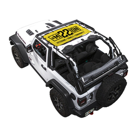 Mission 22 x SPIDERWEBSHADE Jeep Wrangler JL 2-Door Shade Top (2018-2026)
