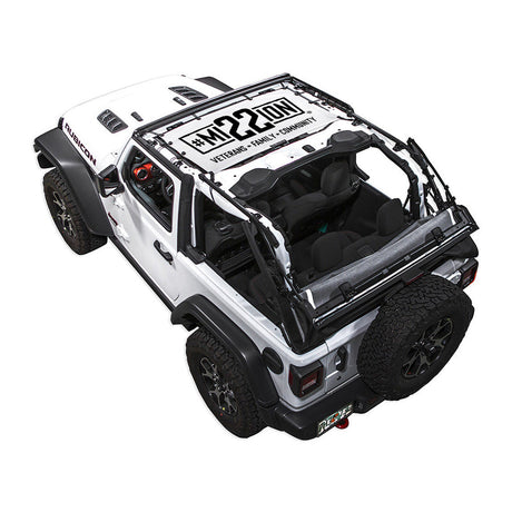 Mission 22 x SPIDERWEBSHADE Jeep Wrangler JL 2-Door Shade Top (2018-2026)