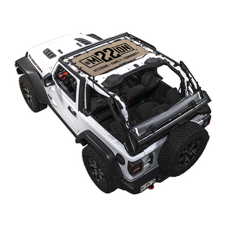 Mission 22 x SPIDERWEBSHADE Jeep Wrangler JL 2-Door Shade Top (2018-2026)