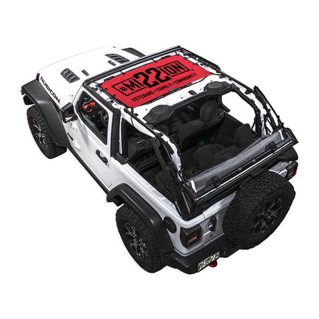 Mission 22 x SPIDERWEBSHADE Jeep Wrangler JL 2-Door Shade Top (2018-2026)