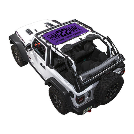 Mission 22 x SPIDERWEBSHADE Jeep Wrangler JL 2-Door Shade Top (2018-2026)