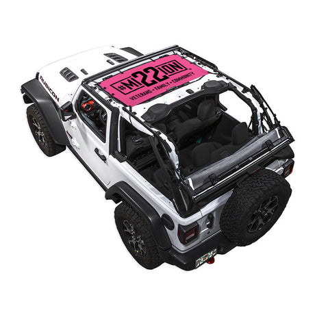 Mission 22 x SPIDERWEBSHADE Jeep Wrangler JL 2-Door Shade Top (2018-2026)