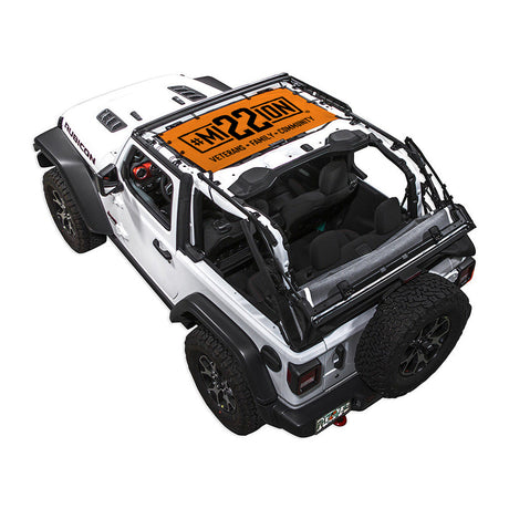 Mission 22 x SPIDERWEBSHADE Jeep Wrangler JL 2-Door Shade Top (2018-2026)