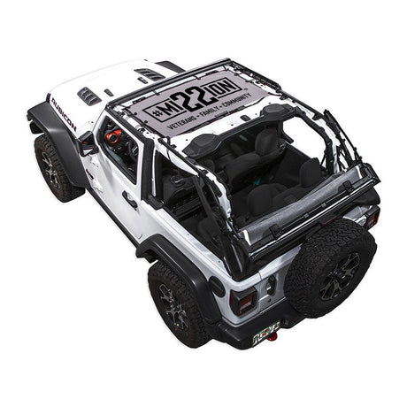 Mission 22 x SPIDERWEBSHADE Jeep Wrangler JL 2-Door Shade Top (2018-2026)