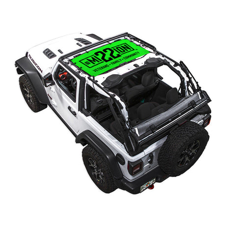 Mission 22 x SPIDERWEBSHADE Jeep Wrangler JL 2-Door Shade Top (2018-2026)