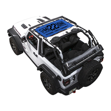 Mission 22 x SPIDERWEBSHADE Jeep Wrangler JL 2-Door Shade Top (2018-2026)