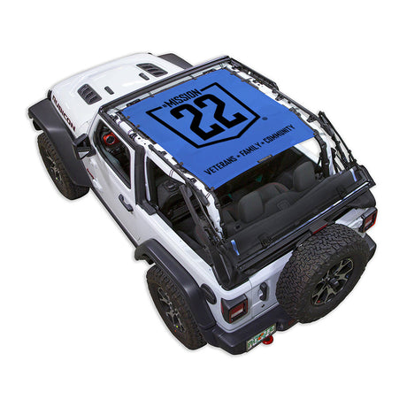 Mission 22 x SPIDERWEBSHADE Jeep Wrangler JL 2-Door Shade Top (2018-2026)