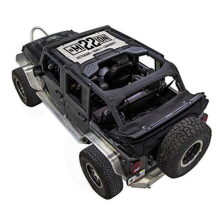 Mission 22 x SPIDERWEBSHADE Jeep Wrangler JKU 4-Door Shade Top (2007-2017)