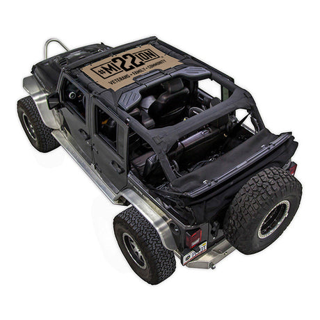 Mission 22 x SPIDERWEBSHADE Jeep Wrangler JKU 4-Door Shade Top (2007-2017)