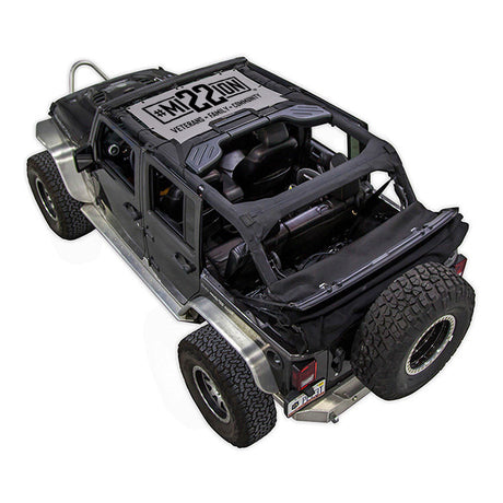 Mission 22 x SPIDERWEBSHADE Jeep Wrangler JKU 4-Door Shade Top (2007-2017)