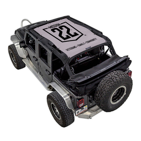 Mission 22 x SPIDERWEBSHADE Jeep Wrangler JKU 4-Door Shade Top (2007-2017)