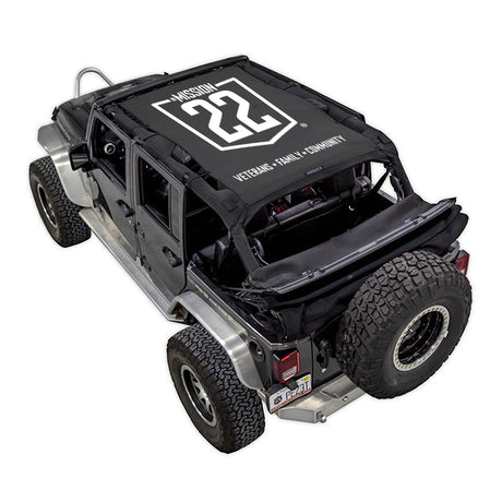 Mission 22 x SPIDERWEBSHADE Jeep Wrangler JKU 4-Door Shade Top (2007-2017)