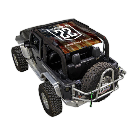 Mission 22 x SPIDERWEBSHADE Jeep Wrangler JK 2-Door Shade Top (2007-2017)