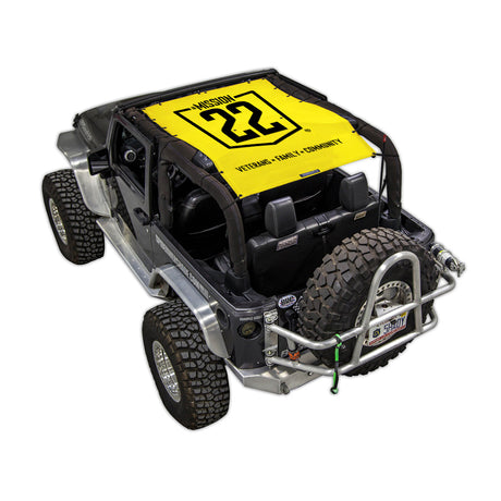 Mission 22 x SPIDERWEBSHADE Jeep Wrangler JK 2-Door Shade Top (2007-2017)