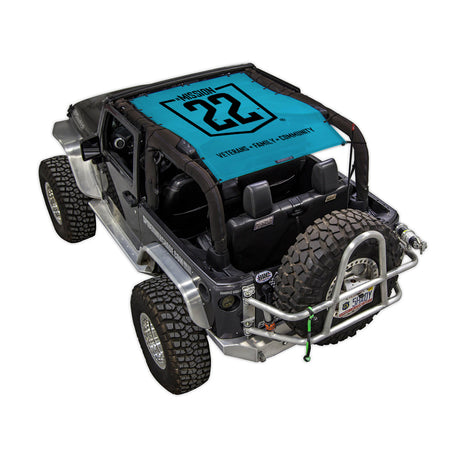 Mission 22 x SPIDERWEBSHADE Jeep Wrangler JK 2-Door Shade Top (2007-2017)