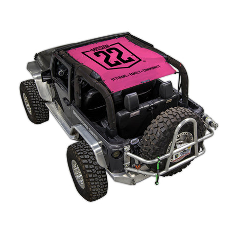 Mission 22 x SPIDERWEBSHADE Jeep Wrangler JK 2-Door Shade Top (2007-2017)