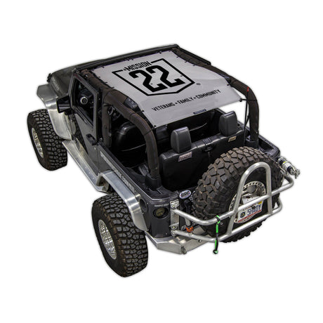 Mission 22 x SPIDERWEBSHADE Jeep Wrangler JK 2-Door Shade Top (2007-2017)