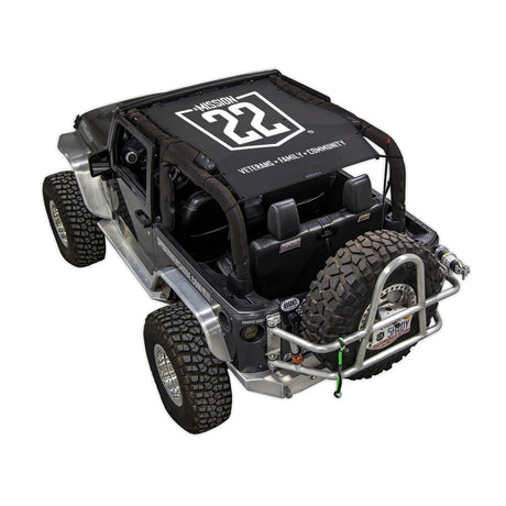Mission 22 x SPIDERWEBSHADE Jeep Wrangler JK 2-Door Shade Top (2007-2017)