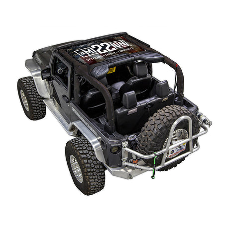 Mission 22 x SPIDERWEBSHADE Jeep Wrangler JK 2-Door Shade Top (2007-2017)