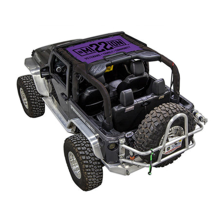 Mission 22 x SPIDERWEBSHADE Jeep Wrangler JK 2-Door Shade Top (2007-2017)