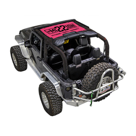 Mission 22 x SPIDERWEBSHADE Jeep Wrangler JK 2-Door Shade Top (2007-2017)
