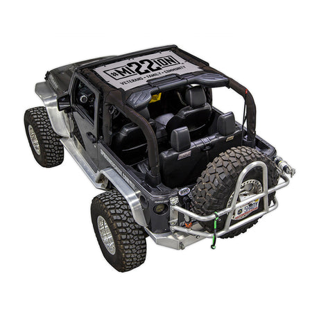 Mission 22 x SPIDERWEBSHADE Jeep Wrangler JK 2-Door Shade Top (2007-2017)