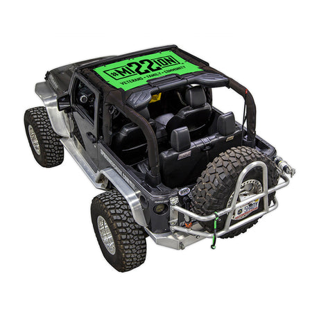 Mission 22 x SPIDERWEBSHADE Jeep Wrangler JK 2-Door Shade Top (2007-2017)