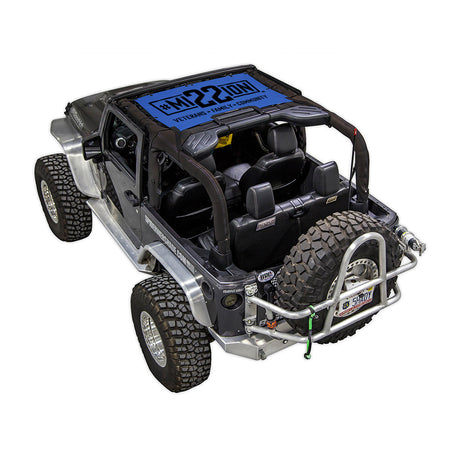 Mission 22 x SPIDERWEBSHADE Jeep Wrangler JK 2-Door Shade Top (2007-2017)