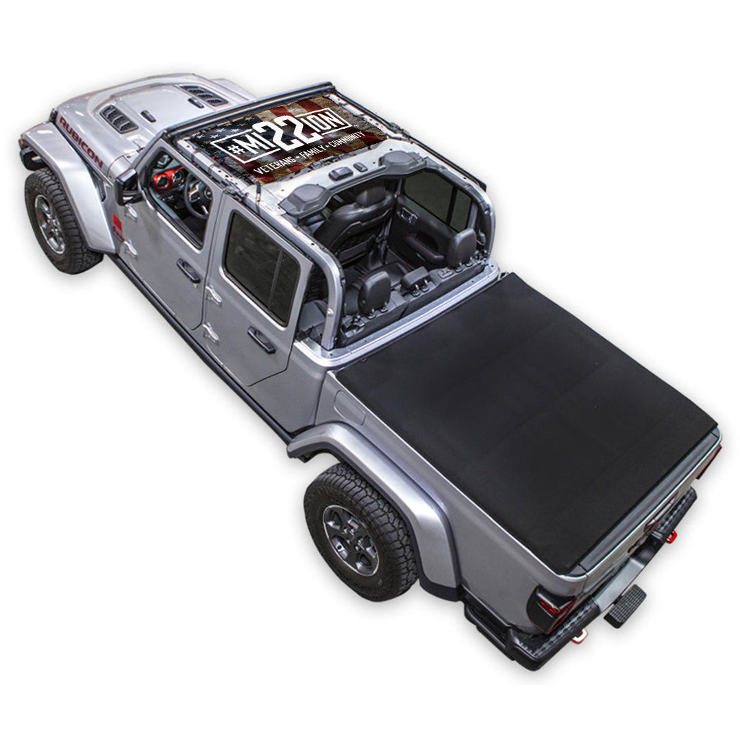 Mission 22 x SPIDERWEBSHADE Jeep Gladiator JT Shade Top (2019-2026)