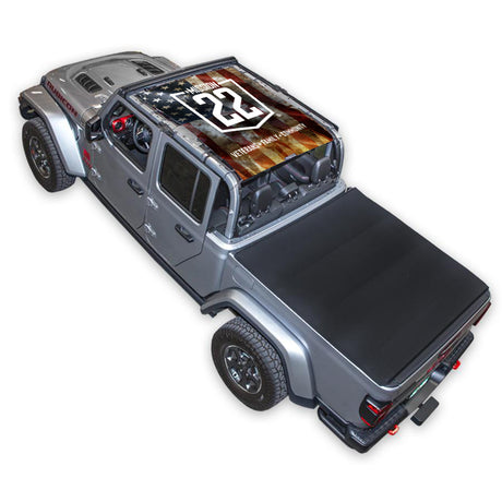 Mission 22 x SPIDERWEBSHADE Jeep Gladiator JT Shade Top (2019-2026)