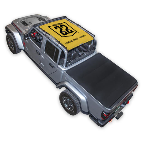 Mission 22 x SPIDERWEBSHADE Jeep Gladiator JT Shade Top (2019-2026)