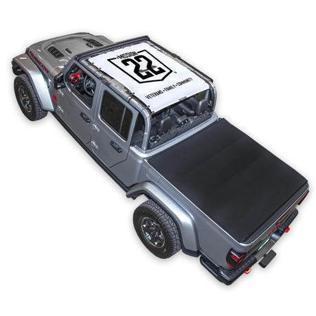 Mission 22 x SPIDERWEBSHADE Jeep Gladiator JT Shade Top (2019-2026)
