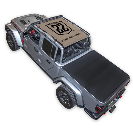 Mission 22 x SPIDERWEBSHADE Jeep Gladiator JT Shade Top (2019-2026)