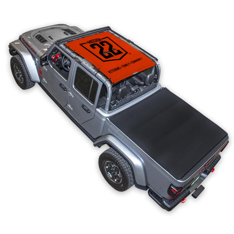 Mission 22 x SPIDERWEBSHADE Jeep Gladiator JT Shade Top (2019-2026)