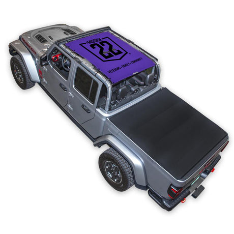 Mission 22 x SPIDERWEBSHADE Jeep Gladiator JT Shade Top (2019-2026)