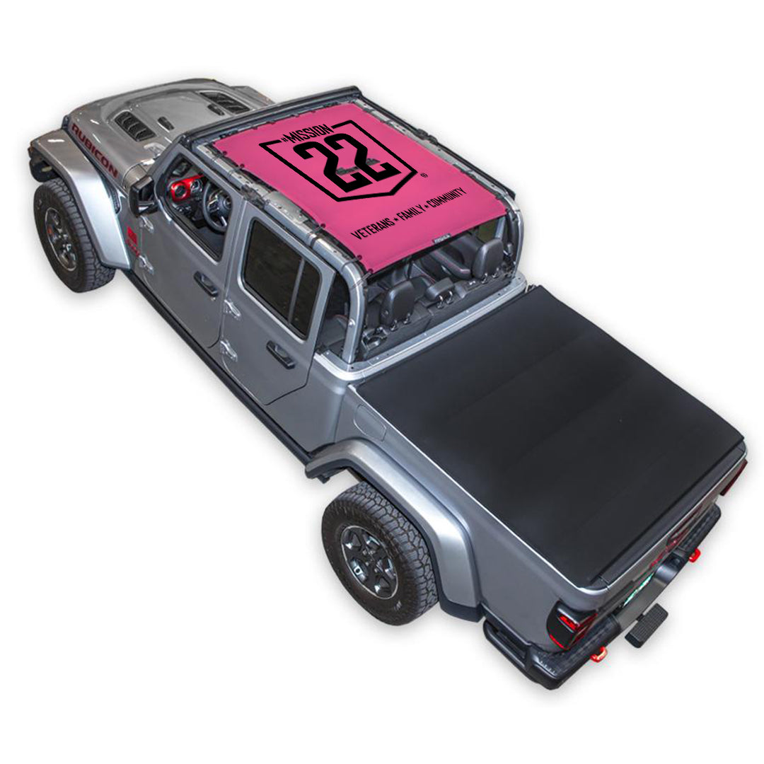 Mission 22 x SPIDERWEBSHADE Jeep Gladiator JT Shade Top (2019-2026)