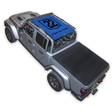 Mission 22 x SPIDERWEBSHADE Jeep Gladiator JT Shade Top (2019-2026)