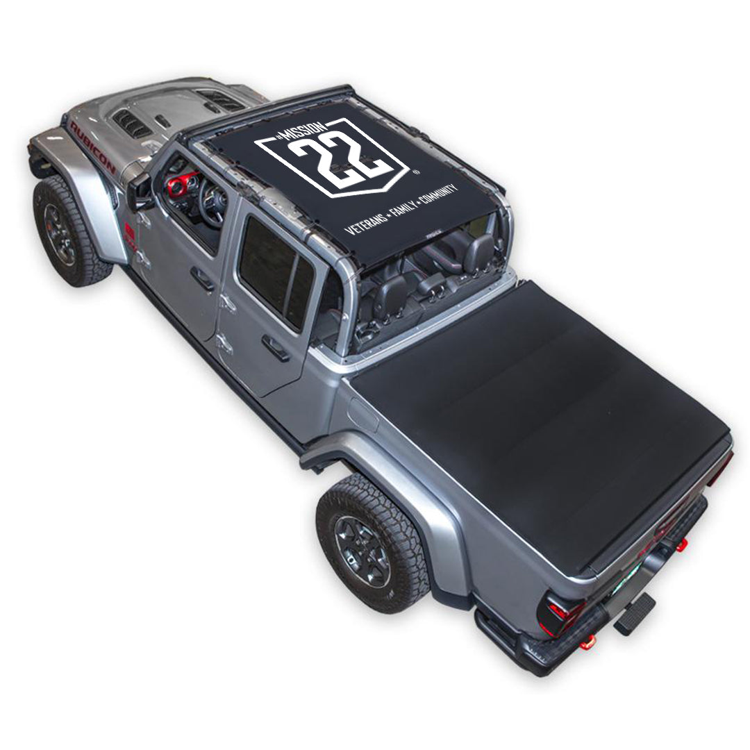 Mission 22 x SPIDERWEBSHADE Jeep Gladiator JT Shade Top (2019-2026)